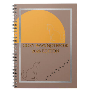 Carnet Cozy Paws 2026 Edition Spiral Notebook