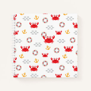 Carnet Crabe avec bouée de sauvetage