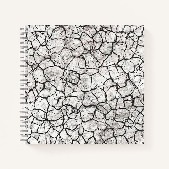 Carnet Cracked Marble Digital Pattern (Devant)