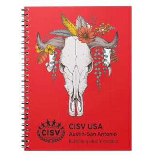 Carnet Crâne de bétail décoratif CISV Austin