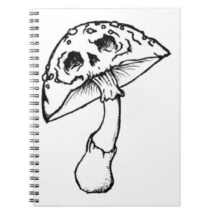 Carnet crâne de champignon