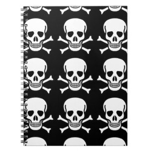 Carnet Crâne et os croisés