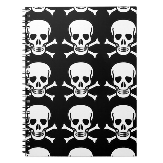 Carnet Crâne et os croisés (Devant)