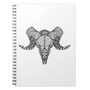 Carnet Crâne inspiré de moutons