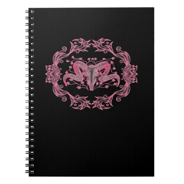 Carnet Crâne Whimsigoth esthétique (Devant)