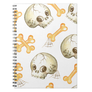 Carnet Crânes et os éffrayants motif d'Halloween