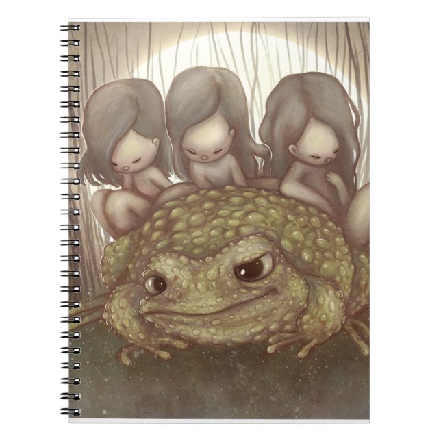 Carnet Crapaud magique et petites fées mignonnes (Devant)