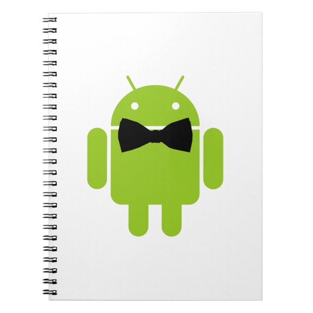 Carnet Cravate Formelle Bow Android Robot Icon (Devant)