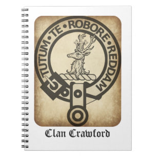 Carnet Crawford Crest Badge Antique