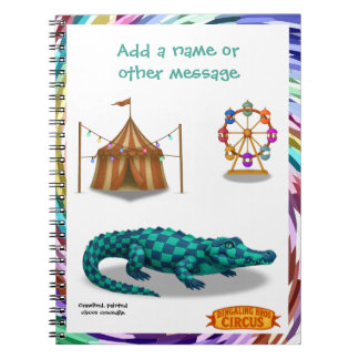 Carnet Crawford, painted circus crocodile