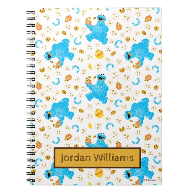 Carnet Crayon Cookie Monster Cookie Motif (Devant)