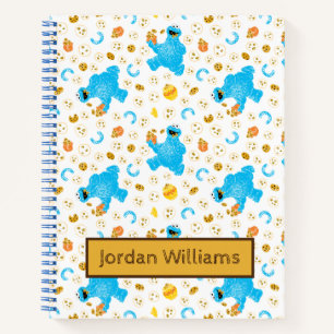 Carnet Crayon Cookie Monster Cookie Motif