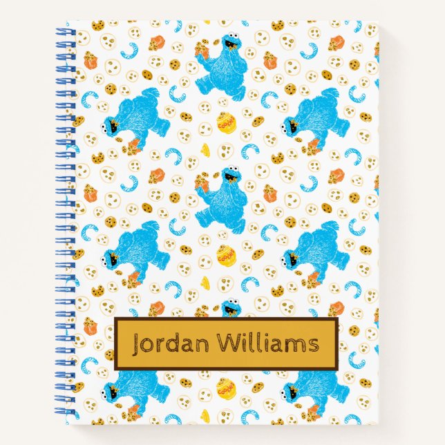 Carnet Crayon Cookie Monster Cookie Motif (Devant)