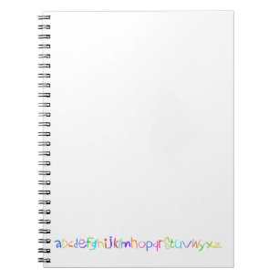 Carnet Crayons arc-en-ciel ABC colorés Écriture manuscrit