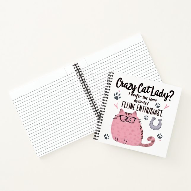 Carnet Crazy Cat Lady? Funny Cat Lover Gift  (Intérieur)