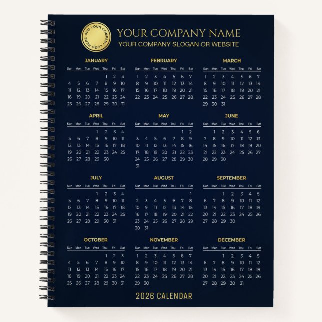 Carnet Create Your Own 2026 Company Calendar |  (Devant)