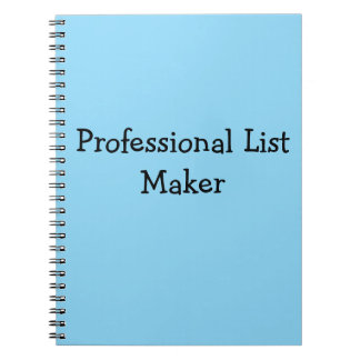 Carnet Créateur de listes professionnel