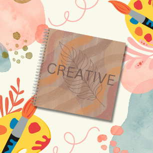 Carnet Creative Earthy Browns Minimalist Sketchbook