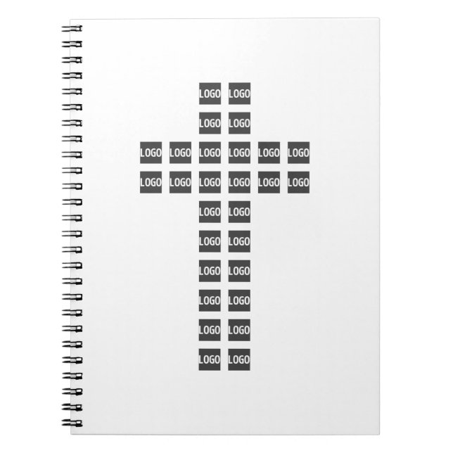 Carnet Créer un Motif croisé avec n'importe quel logo ou  (Devant)
