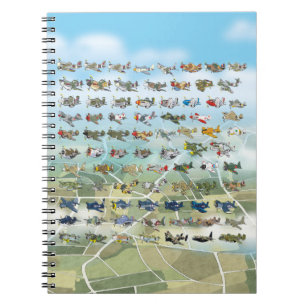 Carnet créer votre propre caricature d'avion