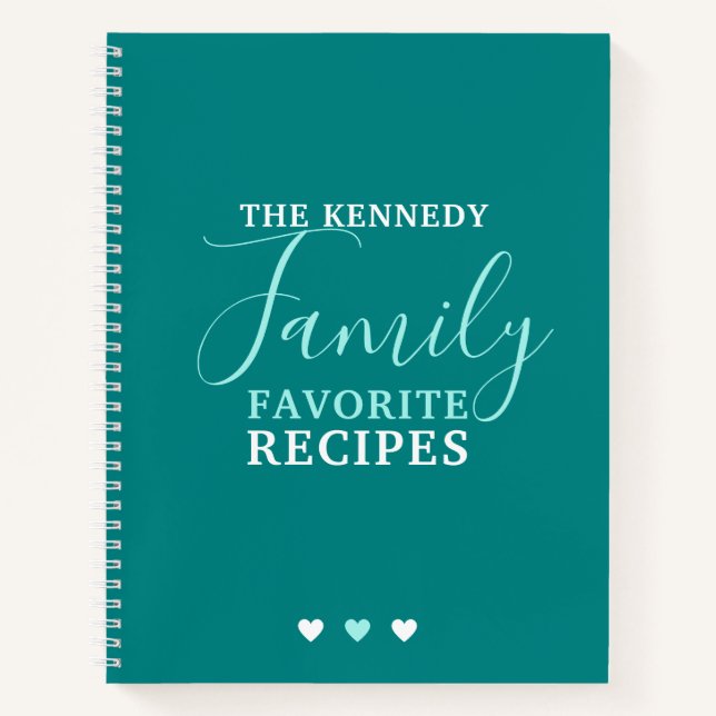 Carnet  Créez vos propres recettes favorites de famille T (Devant)
