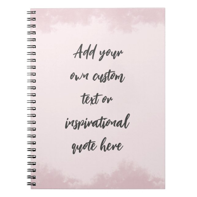 Carnet Créez Votre Propre Citation Motivationnelle Pastel (Devant)