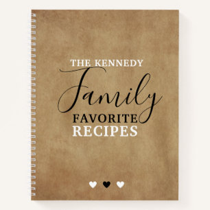 Carnet  Créez votre propre famille Recettes favorites Kr
