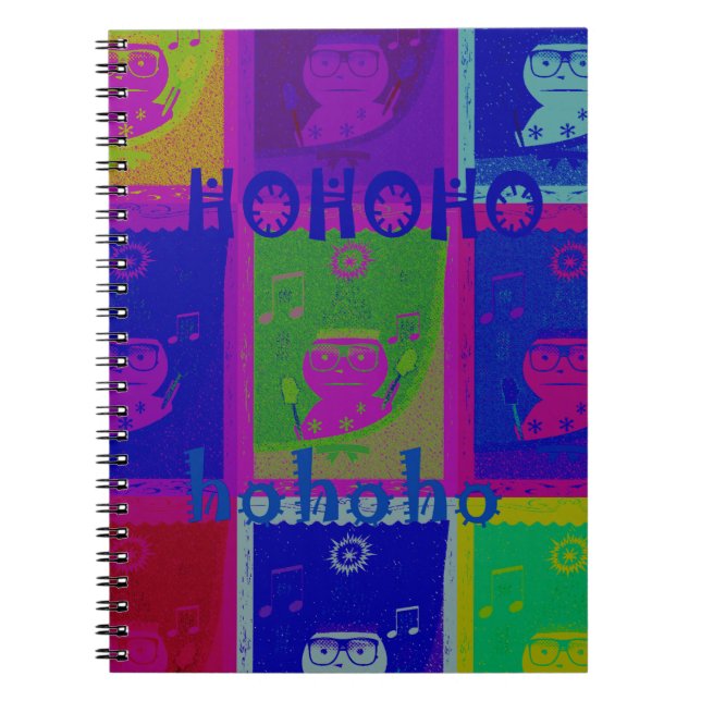 Carnet Créez votre propre Père Noël HoHoho Pop Art spécia (Devant)