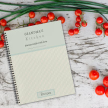 Crème de cuisine de grand-mère et recette rayée bl