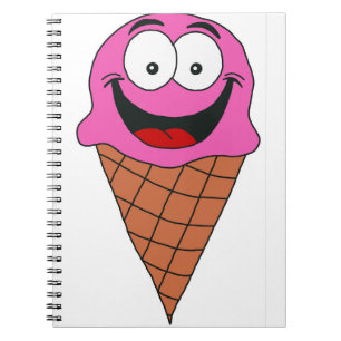 Carnet Crème de glace rose