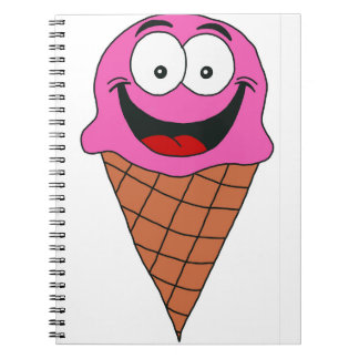 Carnet Crème de glace rose