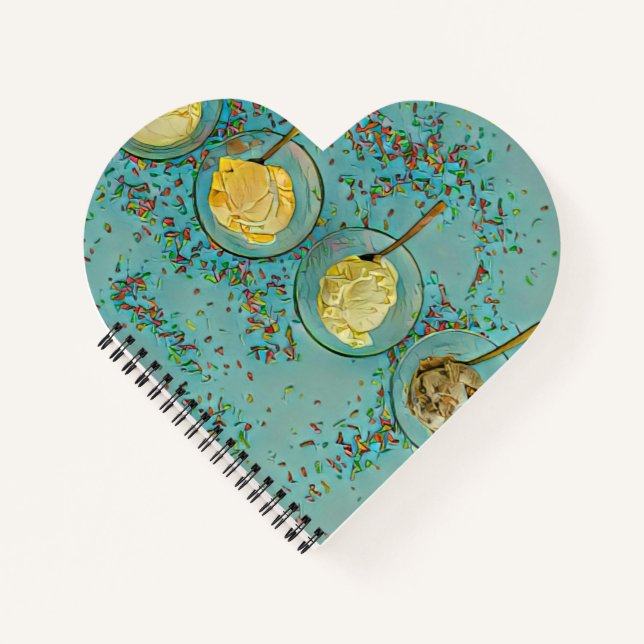 Carnet Crème glacée aux fraises (Devant)