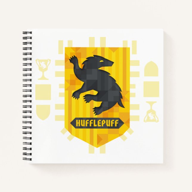 Carnet Crest Abstrait HUFFLEPUFF™ (Devant)