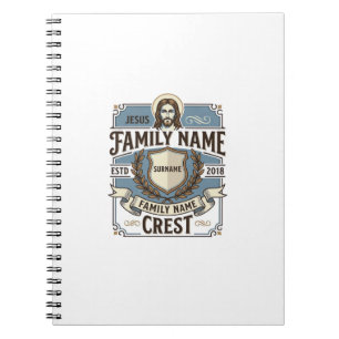 Carnet Crête de nom de famille Jésus Crête de nom de fami