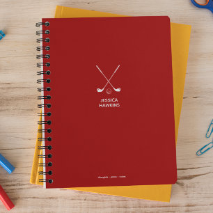 Carnet Crimson Red Crossing Clubs Icon Personnel