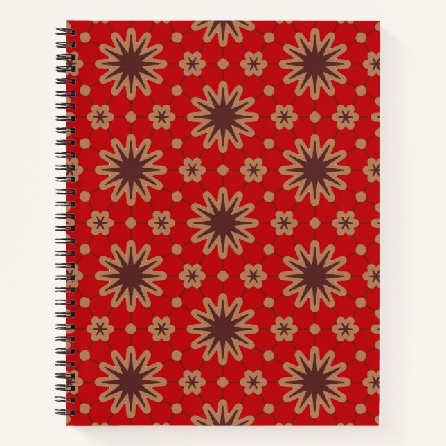 Carnet Crimson Starburst Bloom (Devant)
