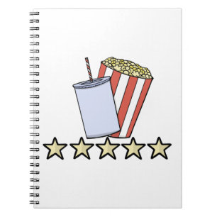 Carnet Critique de film personnalisée 5 étoiles Popcorn B