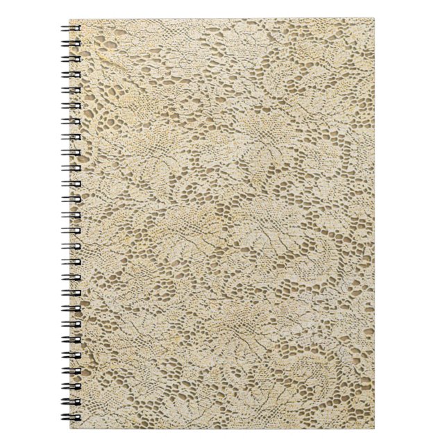 Carnet crochet Lace Floral Pattern + your ideas (Devant)