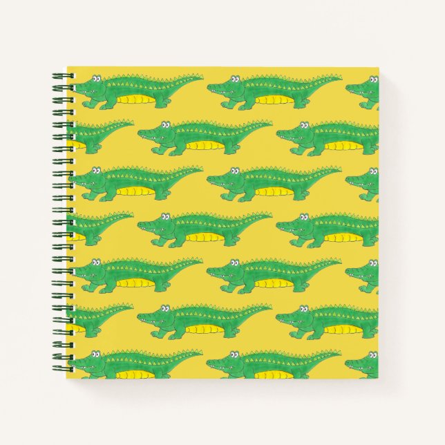 Carnet Crocodile de Crocodile de Crocodile de Gator Vert (Devant)