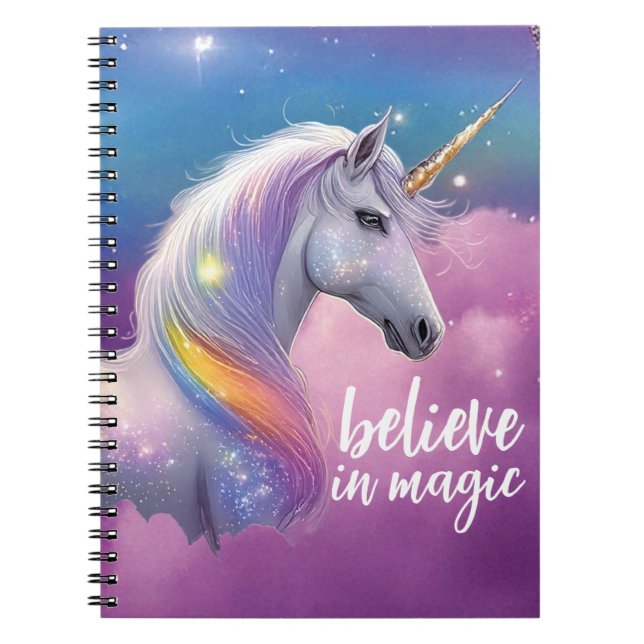 Carnet Croire en la Parties scintillant magique Imaginair (Devant)