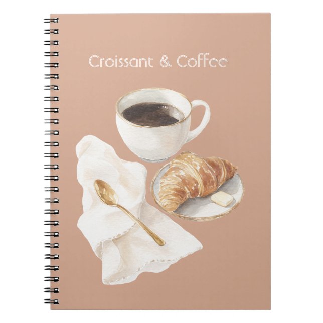 Carnet Croissant & Café (Devant)