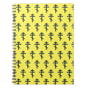 Carnet Croix orthodoxe à huit pointes, art dévotionnel sa