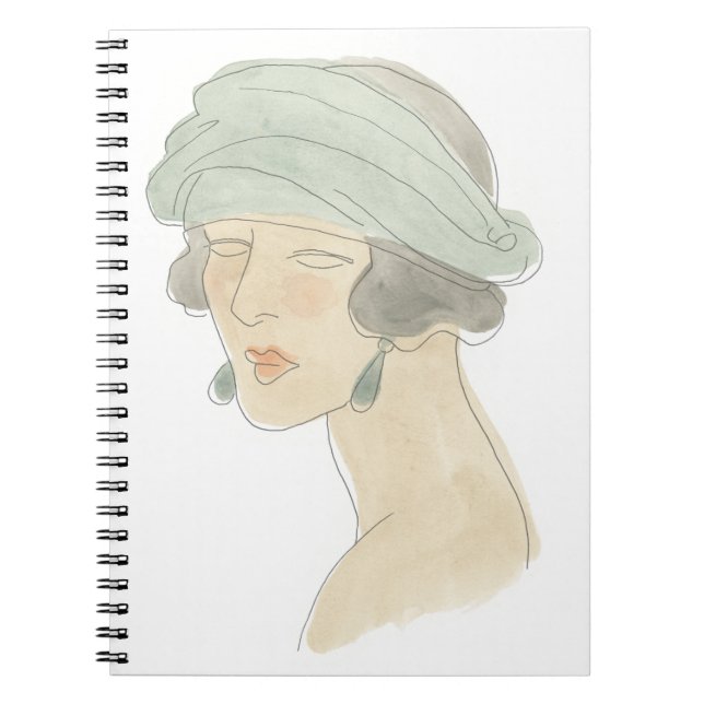 Carnet Croquis de mode Flapper - Portrait (Devant)