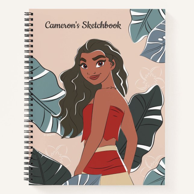 Carnet Croquis floral Moana Pastel (Devant)