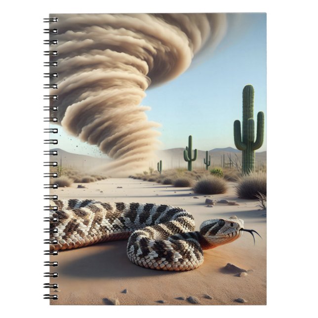 Carnet Crotale Avec Désert Dust Devil (Devant)