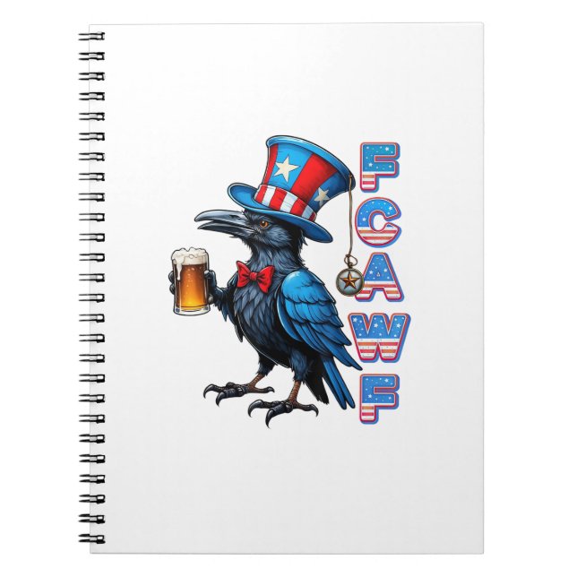 Carnet Crow, F-Caw-F Funny Bird Creative Casual (Devant)