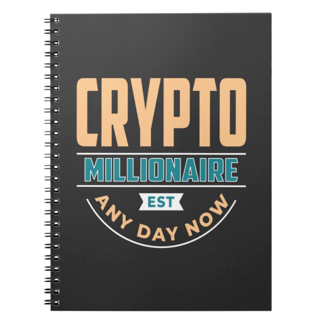 Carnet Crypto Millionaire - N'Importe Quel Jour (Devant)