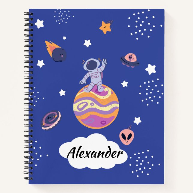 Carnet Cuaderno A4 infantil de la Galaxia  (Devant)