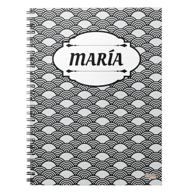 Carnet Cuaderno Asian Pattern (Devant)