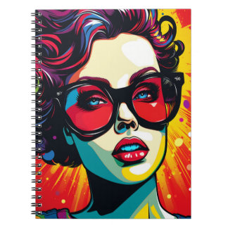 Carnet Cuaderno Comic Pop Art Girl